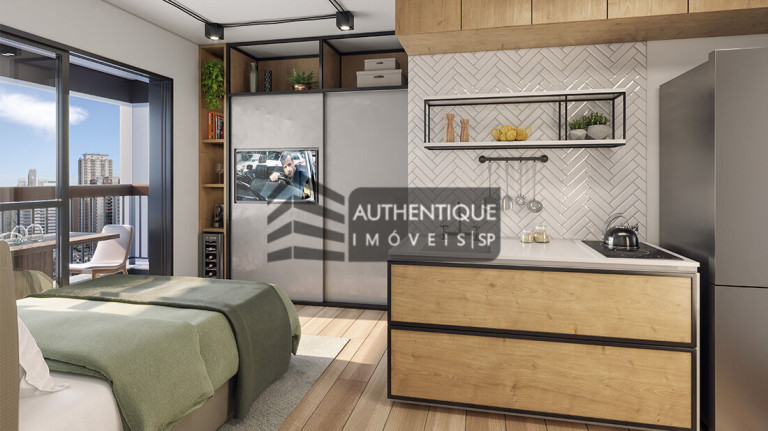 Imagem Apartamento com 1 Quarto à Venda, 28 m² em Brooklin - São Paulo