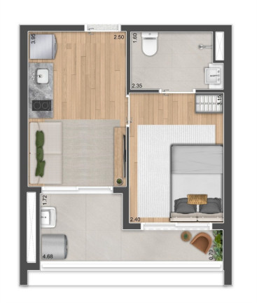 Imagem Apartamento com 1 Quarto à Venda, 28 m² em Perdizes - São Paulo
