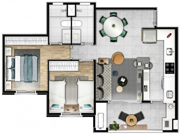 Imagem Imóvel com 2 Quartos à Venda, 93 m² em Swiss Park - Campinas Imagem Imóvel com 2 Quartos à Venda, 93 m² em Swiss Park - Campinas