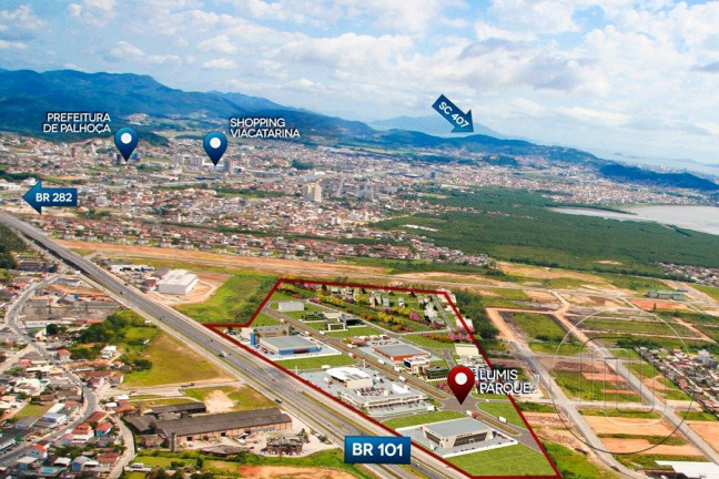 Imagem Terreno à Venda, 2.324 m² em Barra Do Aririú - Palhoça Imagem Terreno à Venda, 2.324 m² em Barra Do Aririú - Palhoça