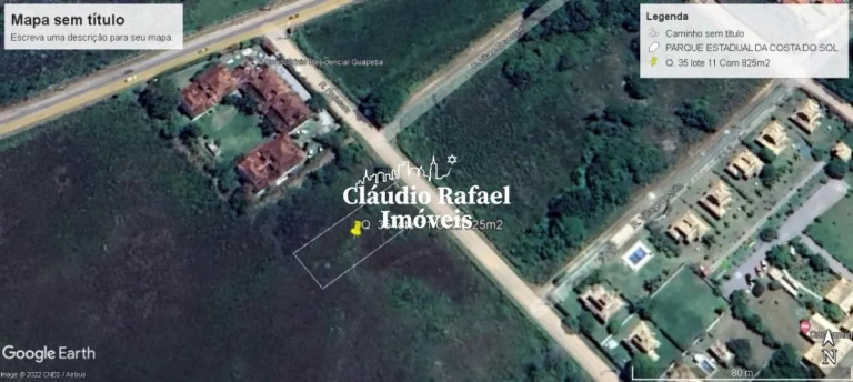 Terreno à Venda, 825 m² em Loteamento Praia Baia Formosa - Armação Dos Búzios