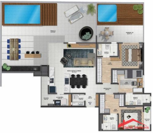 Imagem Apartamento com 3 Quartos à Venda, 191 m² em América - Joinville Imagem Apartamento com 3 Quartos à Venda, 191 m² em América - Joinville
