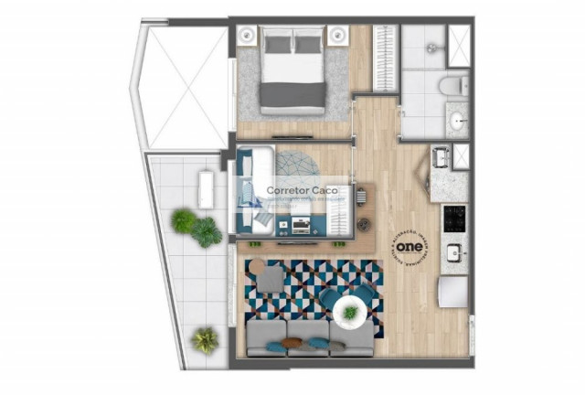 Imagem Apartamento com 1 Quarto à Venda, 28 m² em Santo Amaro - São Paulo Imagem Apartamento com 1 Quarto à Venda, 28 m² em Santo Amaro - São Paulo