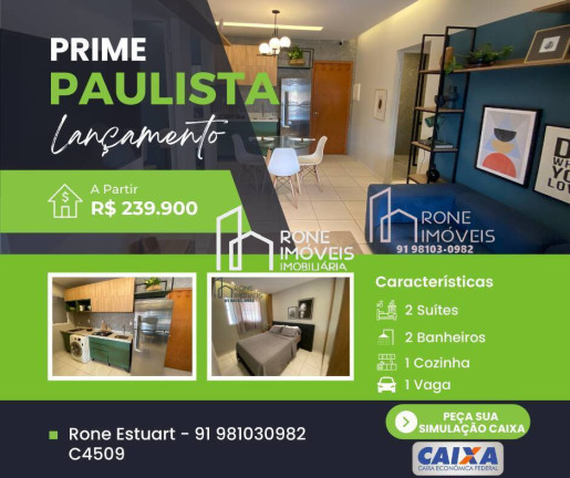 Imagem Apartamento com 2 Quartos à Venda, 46 m² em Coqueiro - Belém