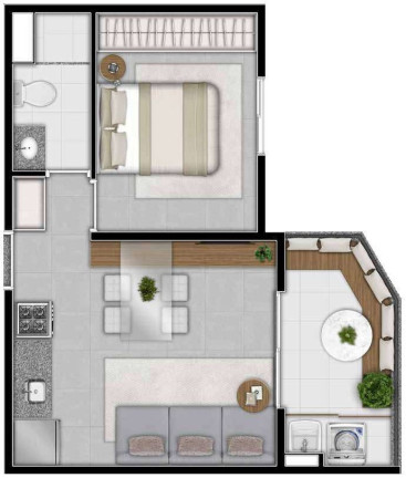 Imagem Apartamento com 2 Quartos à Venda, 39 m² em Santana - São Paulo