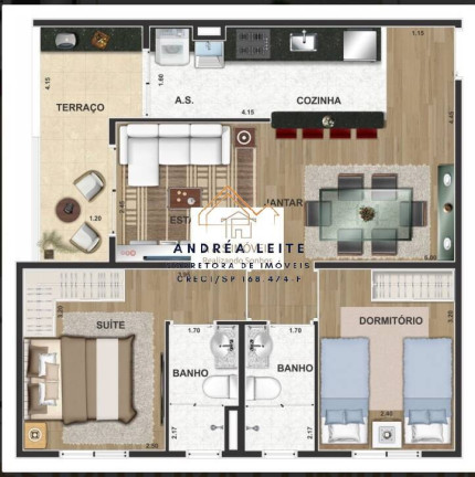 Imagem Apartamento com 2 Quartos à Venda, 59 m² em Jardim São Carlos - Sorocaba