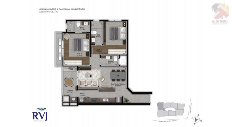 Imagem Apartamento com 2 Quartos à Venda, 75 m² em Trindade - Florianópolis