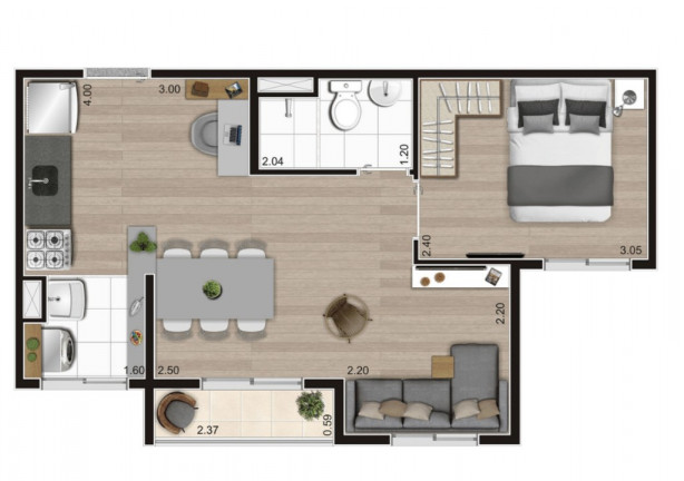 Imagem Imóvel com 2 Quartos à Venda, 36 m² em água Branca - São Paulo