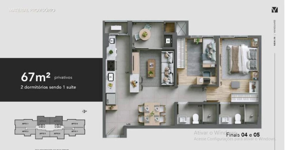 Imagem Apartamento com 2 Quartos à Venda, 69 m² em Ecoville - Curitiba