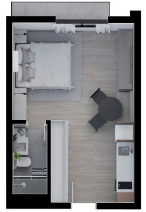 Imagem Studio com 1 Quarto à Venda, 3.196 m² em Cristo Rei - Curitiba