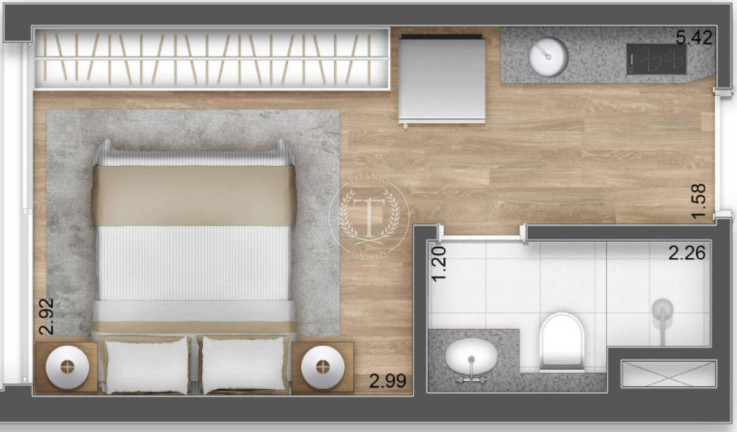 Imagem Apartamento com 1 Quarto à Venda, 18 m² em Vila Clementino - São Paulo