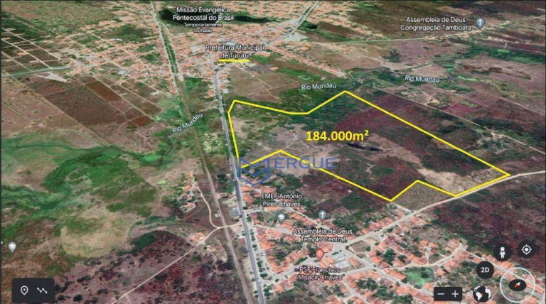 Imagem Terreno à Venda ou Locação, 184.000 m² em Centro - Tururu Imagem Terreno à Venda ou Locação, 184.000 m² em Centro - Tururu