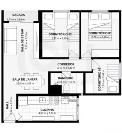Imagem Apartamento com 3 Quartos à Venda, 65 m² em Vila Carrão - São Paulo Imagem Apartamento com 3 Quartos à Venda, 65 m² em Vila Carrão - São Paulo