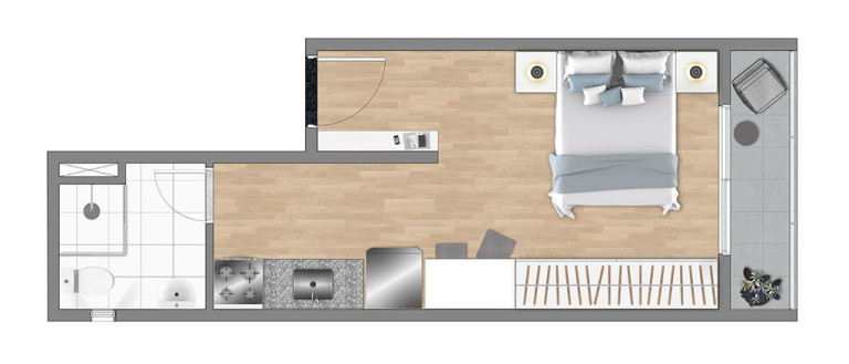 Imagem Apartamento à Venda, 25 m² em Vila Buarque - São Paulo