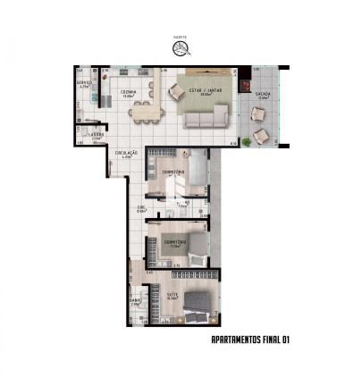 Imagem Apartamento com 3 Quartos à Venda, 131 m² em Nossa Senhora De Fátima - Santa Maria Imagem Apartamento com 3 Quartos à Venda, 131 m² em Nossa Senhora De Fátima - Santa Maria