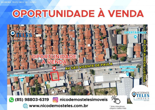 Terreno à Venda, 1.800 m² em Araturi - Caucaia