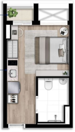 Imagem Imóvel com 1 Quarto à Venda, 30 m² em Perdizes - São Paulo