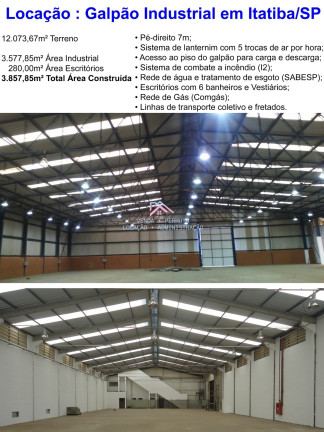 Imagem Imóvel para Alugar, 3.857 m² em Distrito Industrial Alfredo Relo - Itatiba Imagem Imóvel para Alugar, 3.857 m² em Distrito Industrial Alfredo Relo - Itatiba