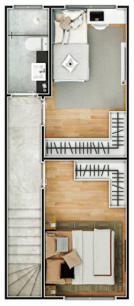 Imagem Sobrado com 2 Quartos à Venda, 62 m² em Guilhermina - Praia Grande