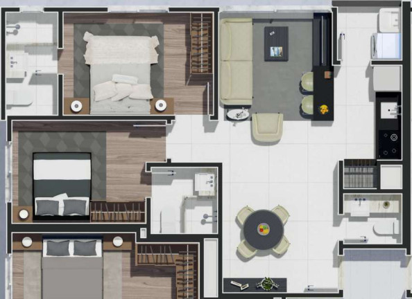 Imagem Apartamento com 1 Quarto à Venda, 65 m² em Zona Nova - Capão Da Canoa