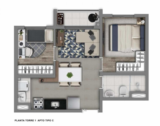 Imagem Apartamento com 2 Quartos à Venda, 36 m² em Lapa - São Paulo