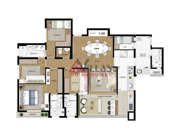 Imagem Apartamento com 4 Quartos à Venda, 128 m² em Vila Andrade - São Paulo