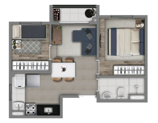 Imagem Imóvel com 2 Quartos à Venda, 36 m² em Socorro - São Paulo