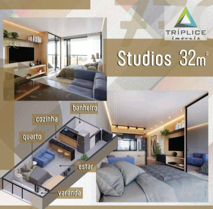 Imagem Apartamento com 1 Quarto à Venda, 37 m² em Centro - Juiz De Fora