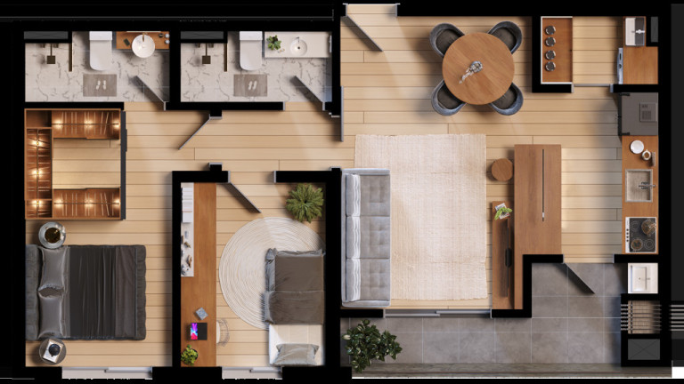 Imagem Apartamento com 3 Quartos à Venda, 90 m² em Santa Quitéria - Curitiba