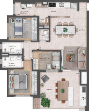 Imagem Apartamento com 3 Quartos à Venda, 109 m² em Jardim Das Perdizes - São Paulo Imagem Apartamento com 3 Quartos à Venda, 109 m² em Jardim Das Perdizes - São Paulo