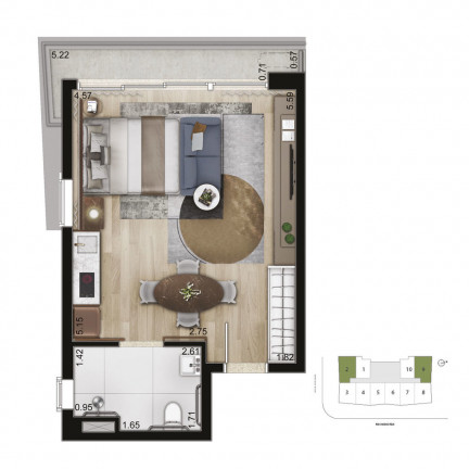 Imagem Apartamento com 2 Quartos à Venda, 59 m² em Vila Nova Conceição - São Paulo