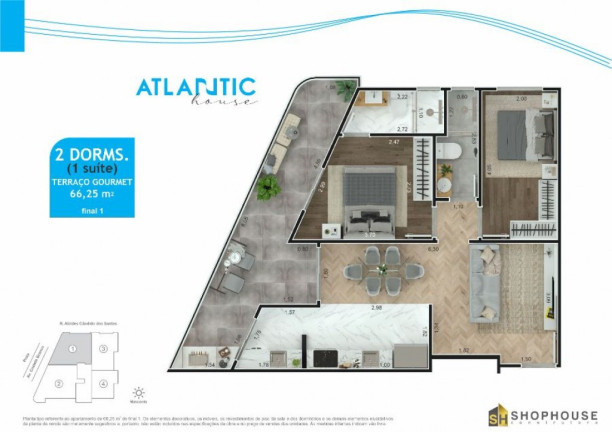 Imagem Apartamento com 2 Quartos à Venda, 67 m² em Maracanã - Praia Grande Imagem Apartamento com 2 Quartos à Venda, 67 m² em Maracanã - Praia Grande