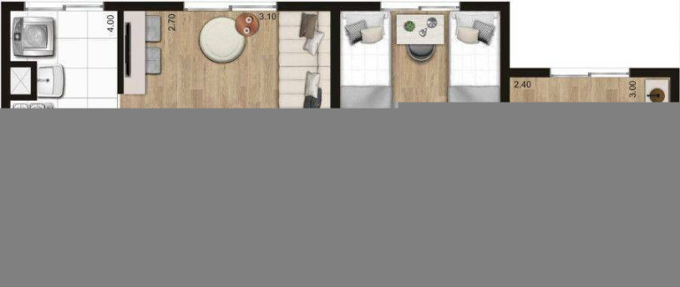 Imagem Apartamento com 2 Quartos à Venda, 40 m² em Panamby - São Paulo Imagem Apartamento com 2 Quartos à Venda, 40 m² em Panamby - São Paulo