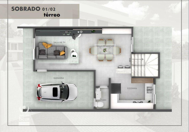 Imagem Sobrado com 3 Quartos à Venda, 173 m² em Bacacheri - Curitiba Imagem Sobrado com 3 Quartos à Venda, 173 m² em Bacacheri - Curitiba