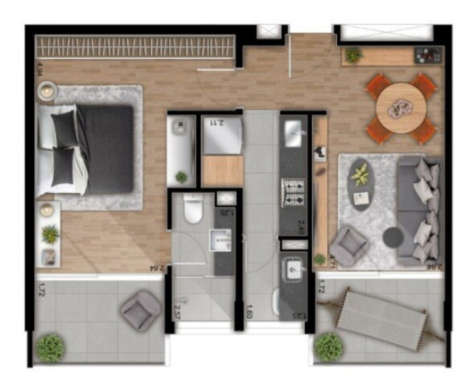 Imagem Apartamento com 1 Quarto à Venda, 55 m² em Perdizes - São Paulo