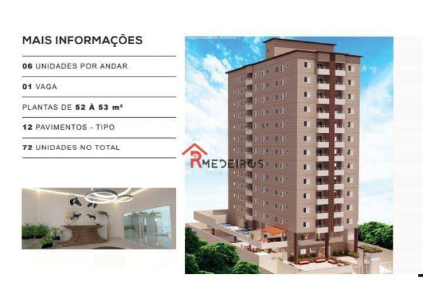 Imagem Apartamento com 2 Quartos à Venda, 52 m² em Caiçara - Praia Grande