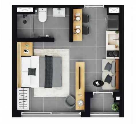 Imagem Studio com 1 Quarto à Venda, 25 m² em Pinheiros - São Paulo Imagem Studio com 1 Quarto à Venda, 25 m² em Pinheiros - São Paulo