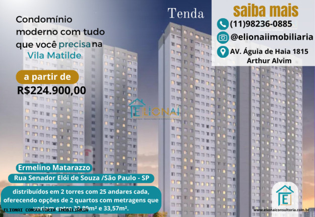 Imagem Apartamento com 2 Quartos à Venda, 33 m² em Ermelino Matarazzo - São Paulo Imagem Apartamento com 2 Quartos à Venda, 33 m² em Ermelino Matarazzo - São Paulo