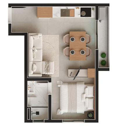 Imagem Apartamento com 1 Quarto à Venda, 39 m² em Centro - Sao Jose Dos Pinhais Imagem Apartamento com 1 Quarto à Venda, 39 m² em Centro - Sao Jose Dos Pinhais