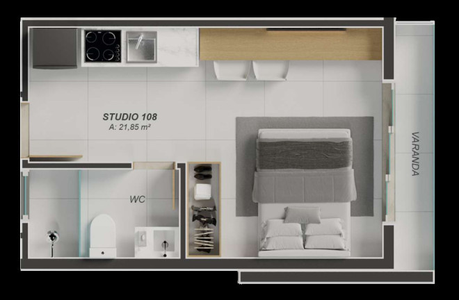 Imagem Imóvel com 1 Quarto à Venda, 16 m² em Aeroclube - João Pessoa
