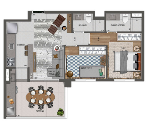 Imagem Apartamento com 2 Quartos à Venda, 63 m² em Jardim Prudência - São Paulo