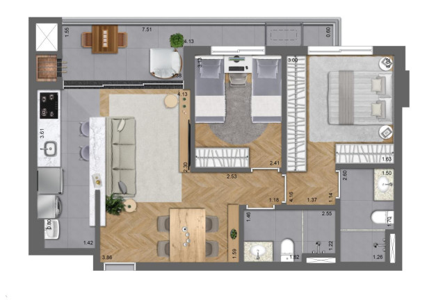Imagem Apartamento com 2 Quartos à Venda, 68 m² em Bigorrilho - Curitiba Imagem Apartamento com 2 Quartos à Venda, 68 m² em Bigorrilho - Curitiba