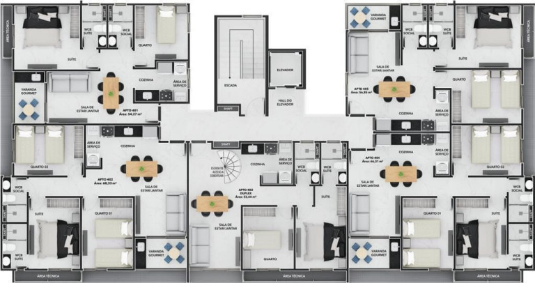 Imagem Apartamento com 2 Quartos à Venda, 53 m² em Bessa - João Pessoa Imagem Apartamento com 2 Quartos à Venda, 53 m² em Bessa - João Pessoa