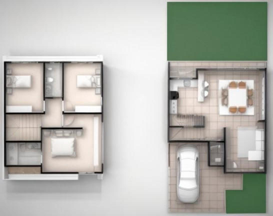 Imagem Casa com 3 Quartos à Venda, 120 m² em Campo De Santana - Curitiba