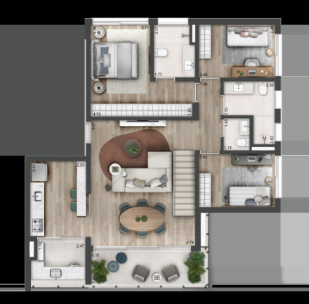 Imagem Apartamento com 3 Quartos à Venda, 111 m² em Sumaré - São Paulo