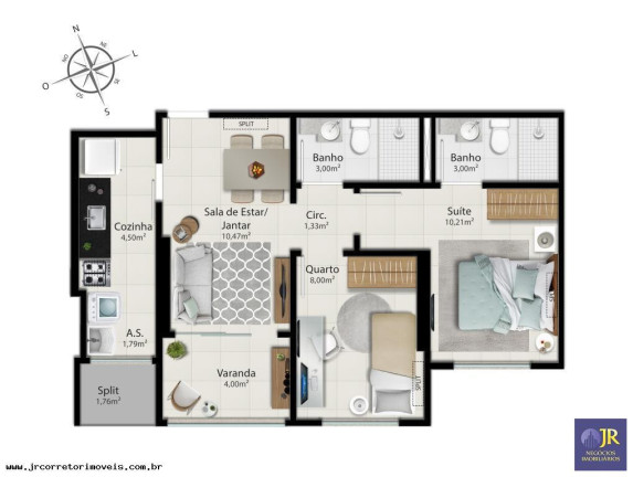 Imagem Apartamento com 2 Quartos à Venda, 58 m² em Jockey De Itaparica - Vila Velha Imagem Apartamento com 2 Quartos à Venda, 58 m² em Jockey De Itaparica - Vila Velha