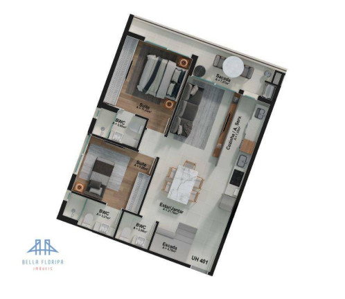 Imagem Imóvel com 3 Quartos à Venda, 126 m² em João Paulo - Florianópolis