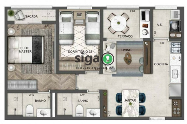 Imagem Apartamento com 2 Quartos à Venda, 62 m² em Butantã - São Paulo Imagem Apartamento com 2 Quartos à Venda, 62 m² em Butantã - São Paulo