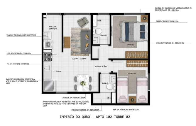 Imagem Imóvel com 2 Quartos à Venda, 42 m² em Centro - São Gonçalo