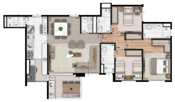 Imagem Imóvel com 3 Quartos à Venda, 88 m² em Anália Franco - São Paulo
